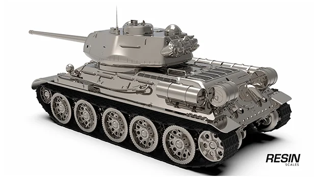 T-34-85 Soviet medium tank 1:35 scale resin kit